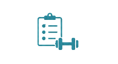 Personalized exercise plan icon